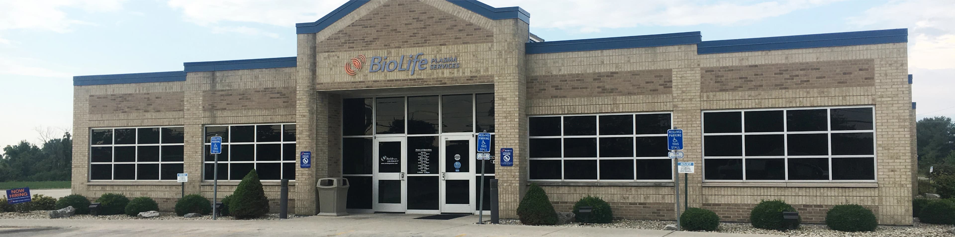 Lima, Ohio BioLife Plasma Center Building
