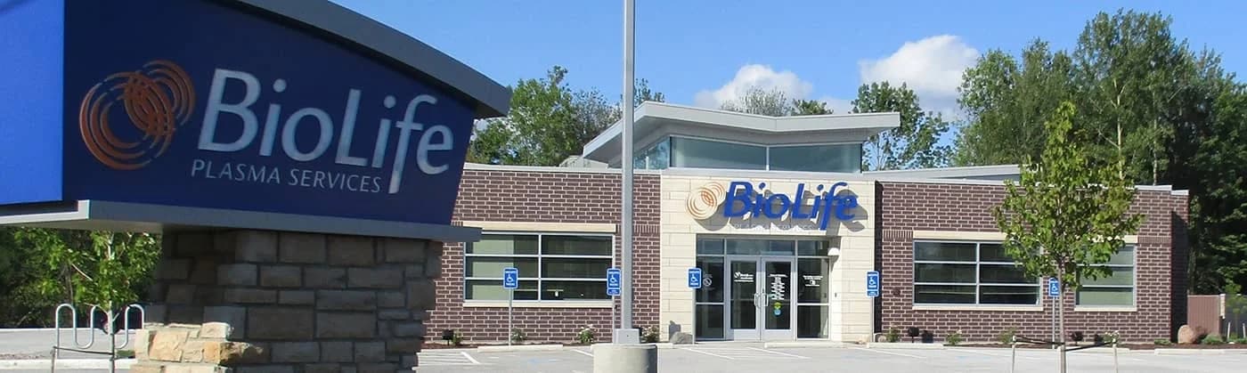 Edificio del Centro de Plasma de BioLife en Ames, Iowa