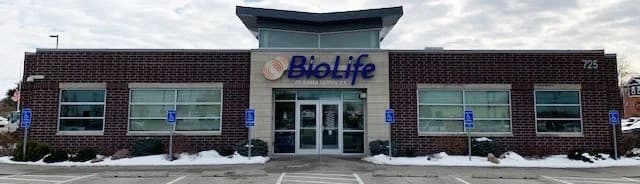 Edificio del Centro de Plasma de BioLife en Ankeny, Iowa