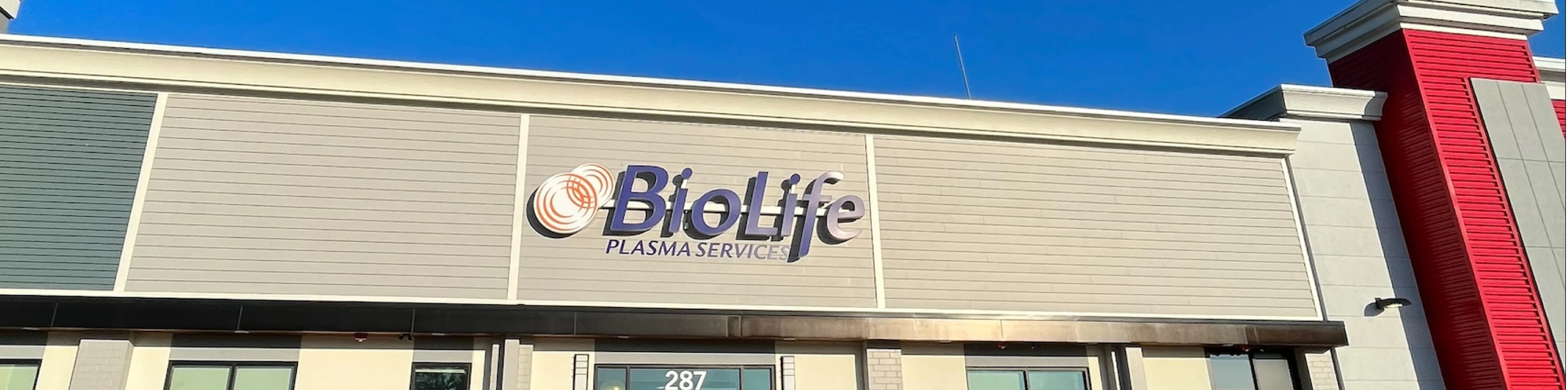 Edificio del Centro de Plasma de BioLife en Attleboro, Massachusetts