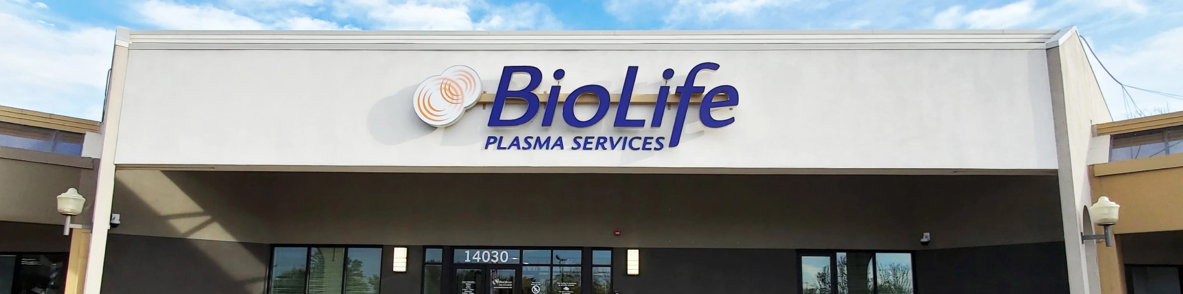 Edificio del Centro de Plasma de BioLife en Aurora, Colorado