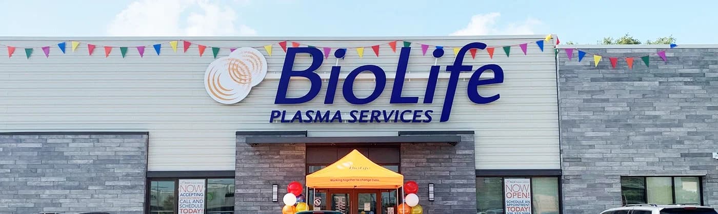 Edificio del Centro de Plasma de BioLife en Baton Rouge, Louisiana
