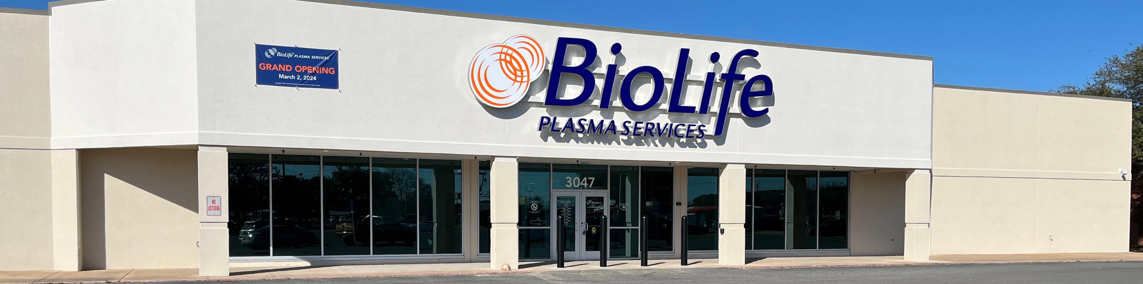 Edificio del Centro de Plasma de BioLife en Bossier City, Louisiana