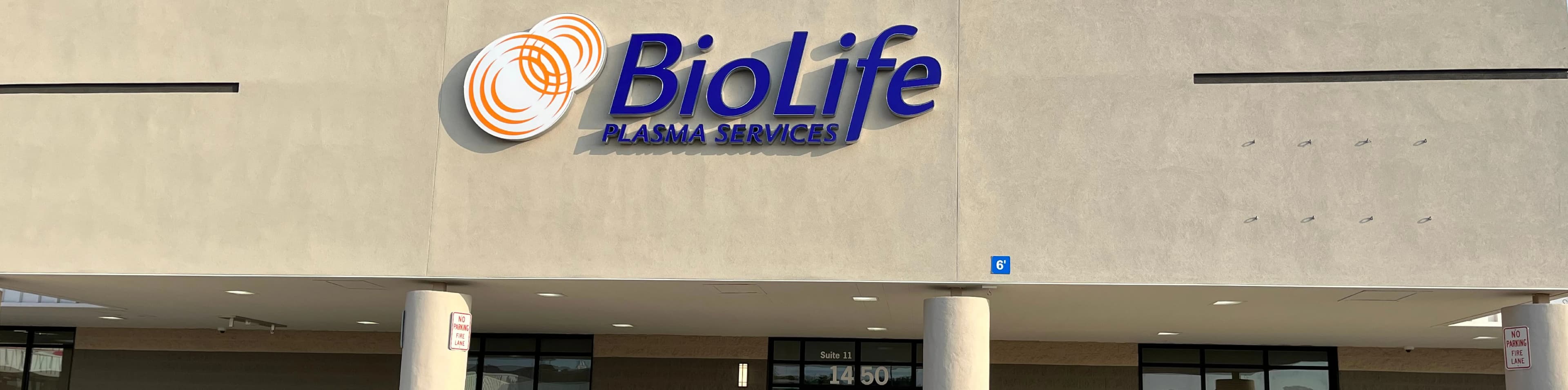 Edificio del Centro de Plasma de BioLife en Deptford, New Jersey