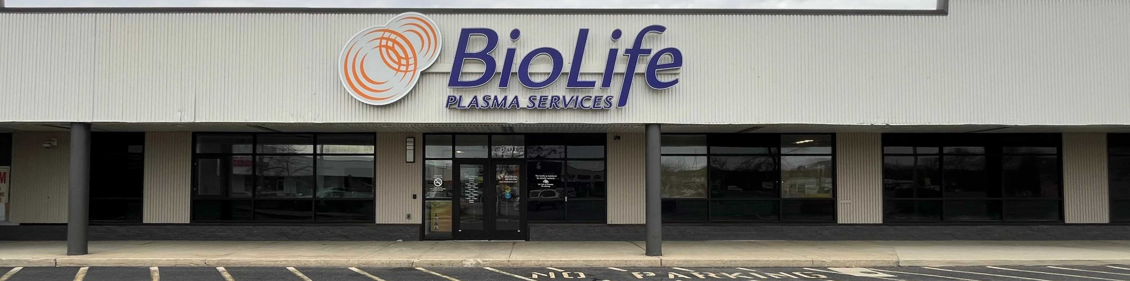 Edificio del Centro de Plasma de BioLife en Egg Harbor Township, New Jersey
