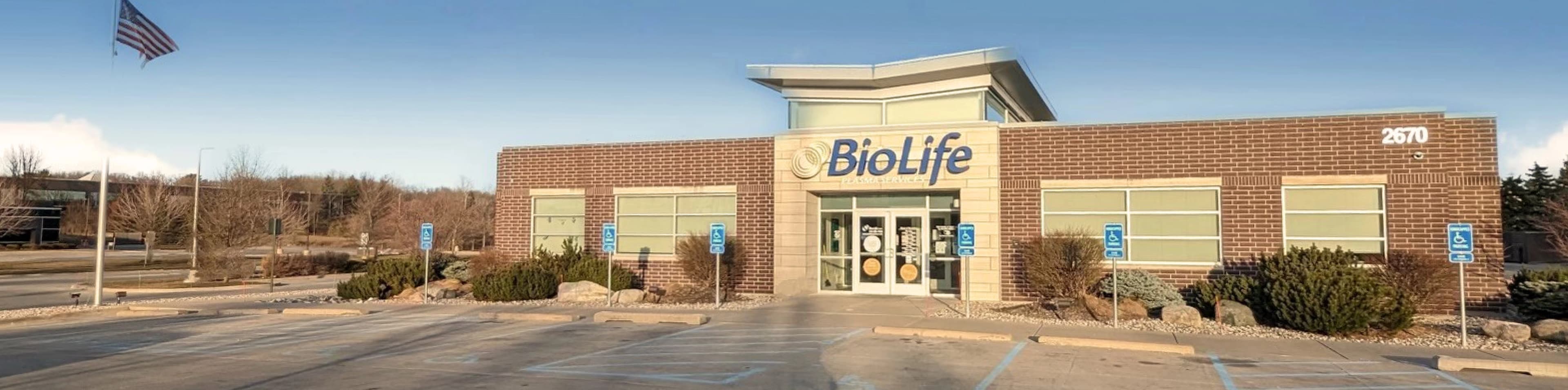 Edificio del Centro de Plasma de BioLife en Grand Rapids, Michigan
