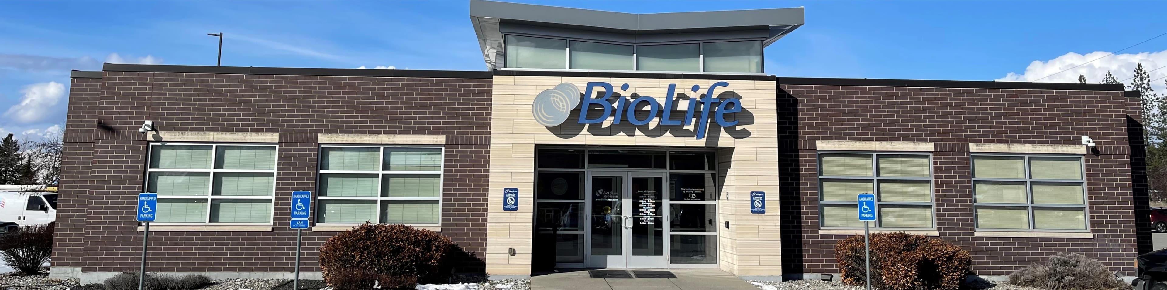 Edificio del Centro de Plasma de BioLife en Hayden, Idaho