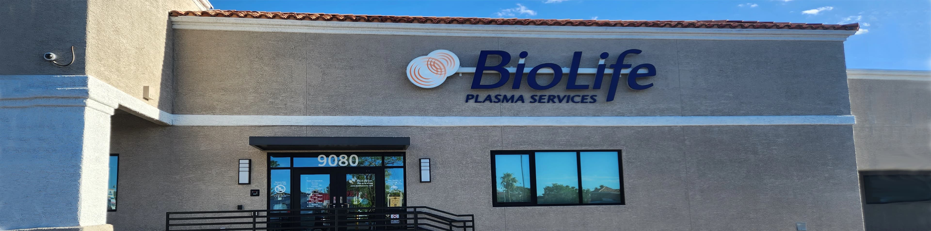 Edificio del Centro de Plasma de BioLife en Las Vegas - Sahara near Summerlin, Nevada