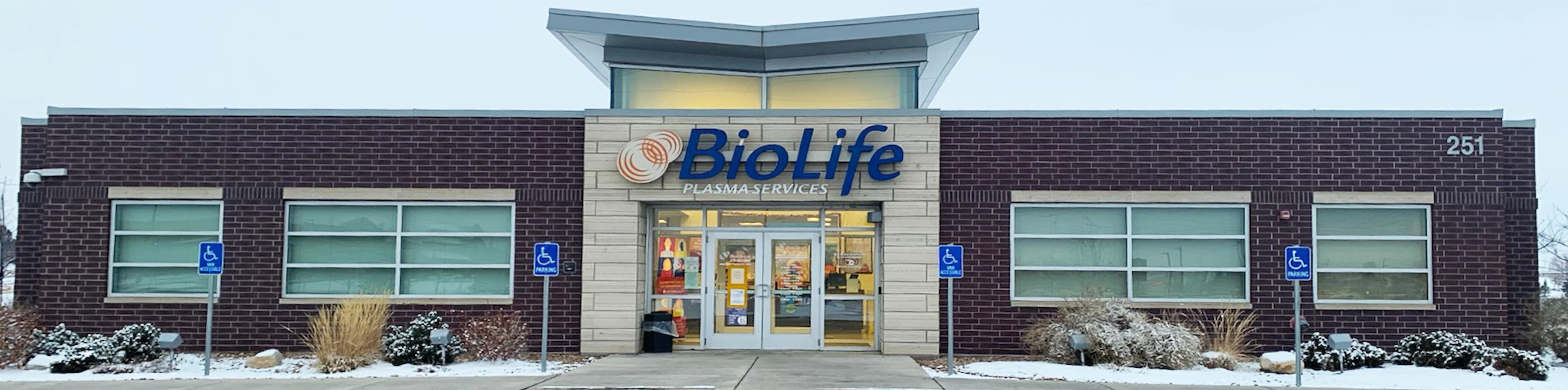 Edificio del Centro de Plasma de BioLife en Loveland, Colorado