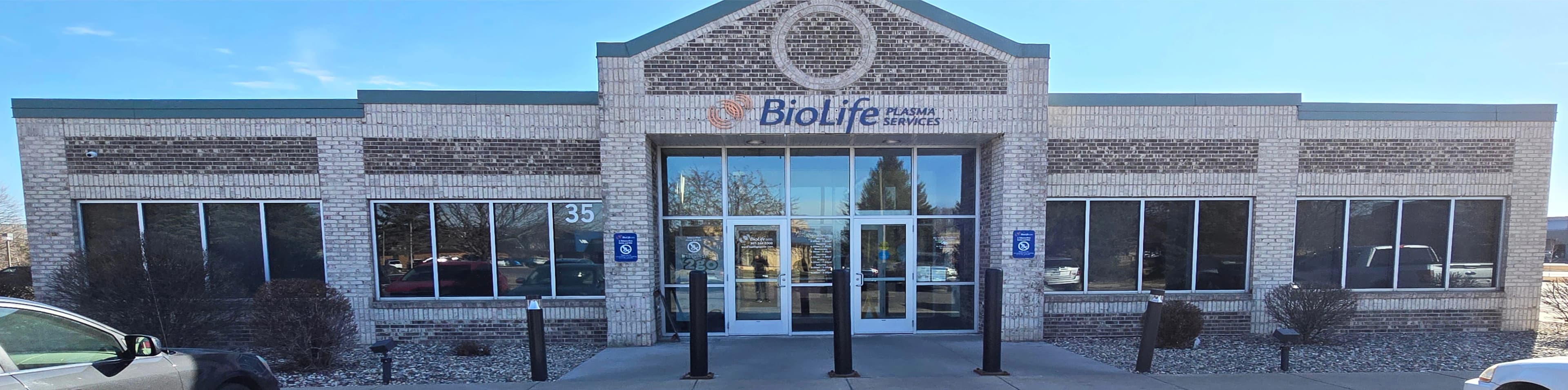 Edificio del Centro de Plasma de BioLife en Mankato, Minnesota