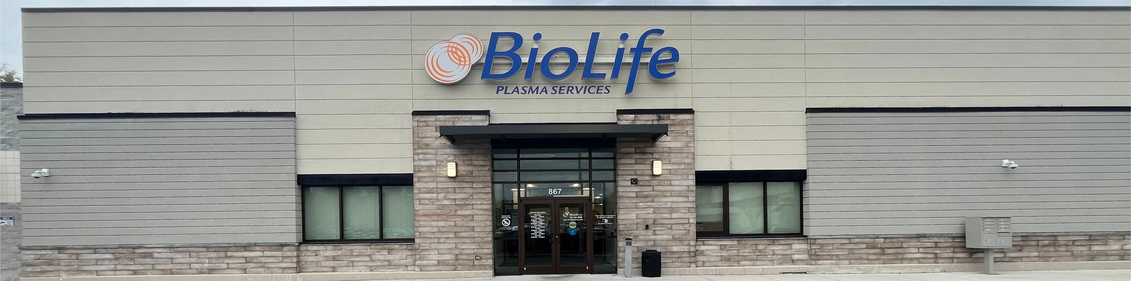 Edificio del Centro de Plasma de BioLife en Orlando, Florida
