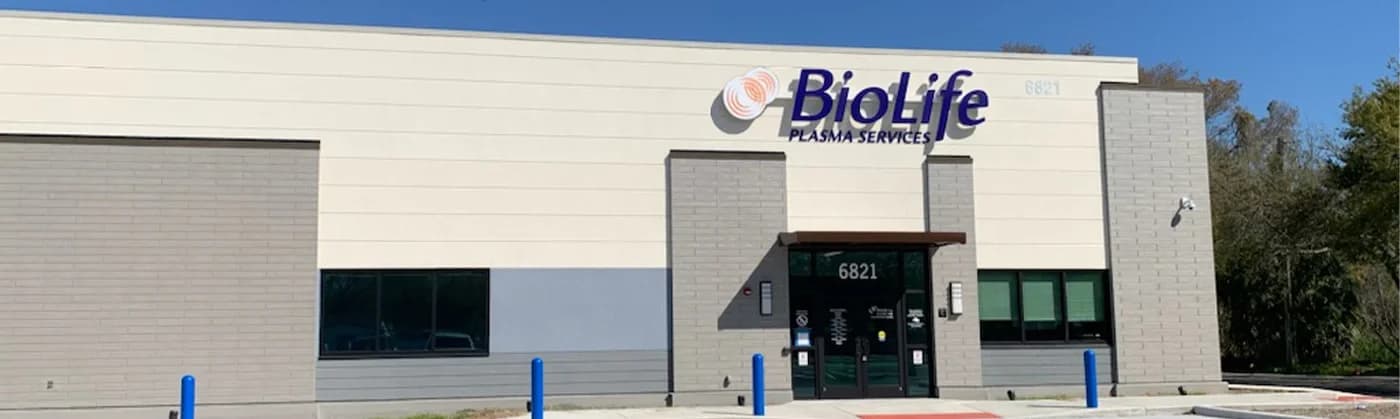 Tampa, Florida BioLife Plasma Center Building