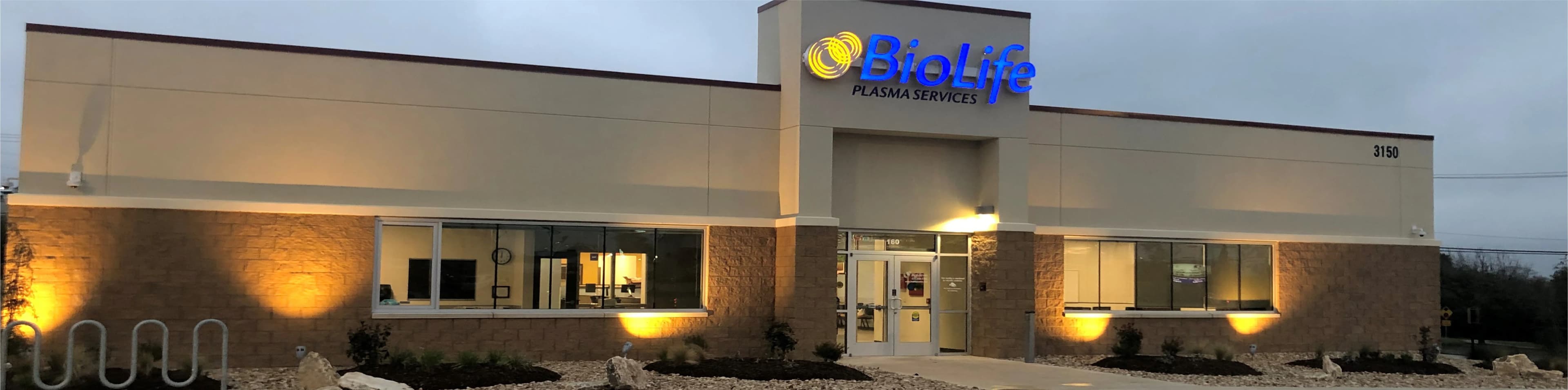Edificio del Centro de Plasma de BioLife en Universal City, Texas