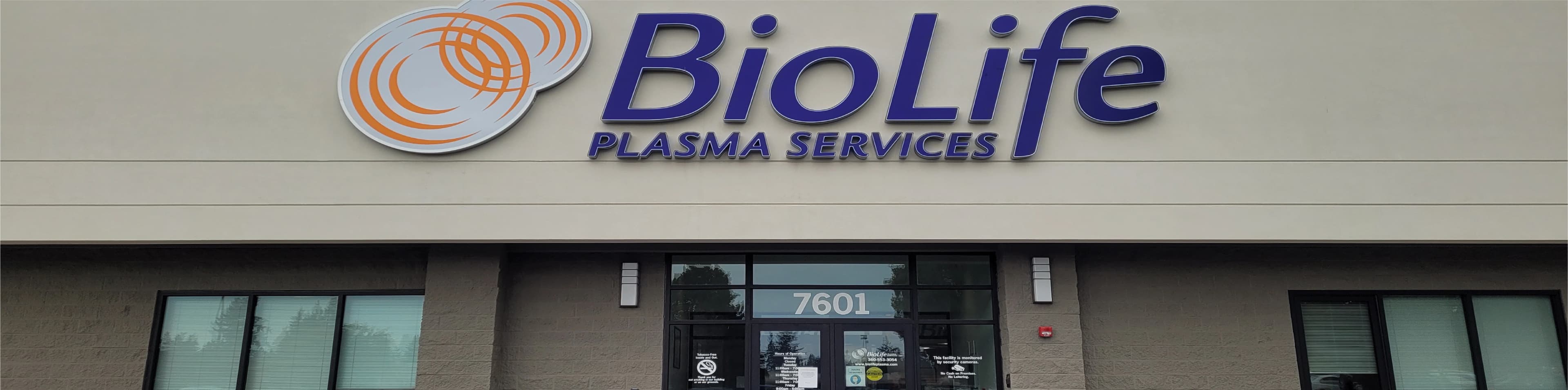 Edificio del Centro de Plasma de BioLife en Vancouver, Washington
