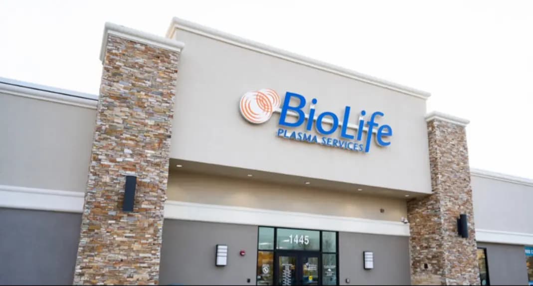 Edificio del Centro de Plasma de BioLife en Addison, Illinois
