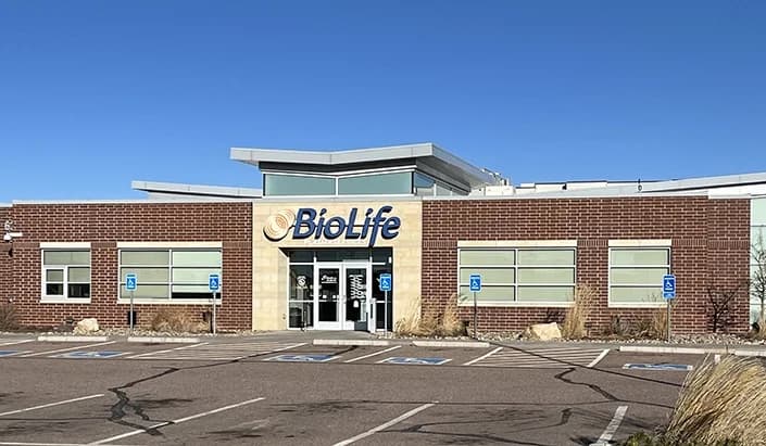 Edificio del Centro de Plasma de BioLife en Moorhead, Minnesota